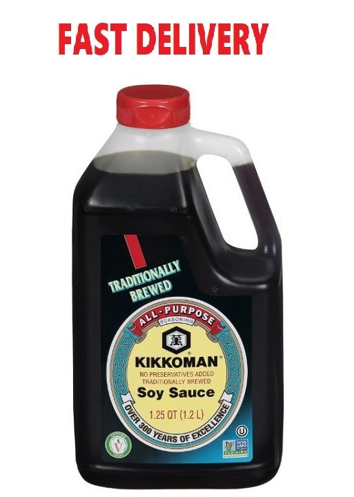 Kikkoman Soy Sauce, 1.25 QT,4.00 x 9.00 x 2.00 "