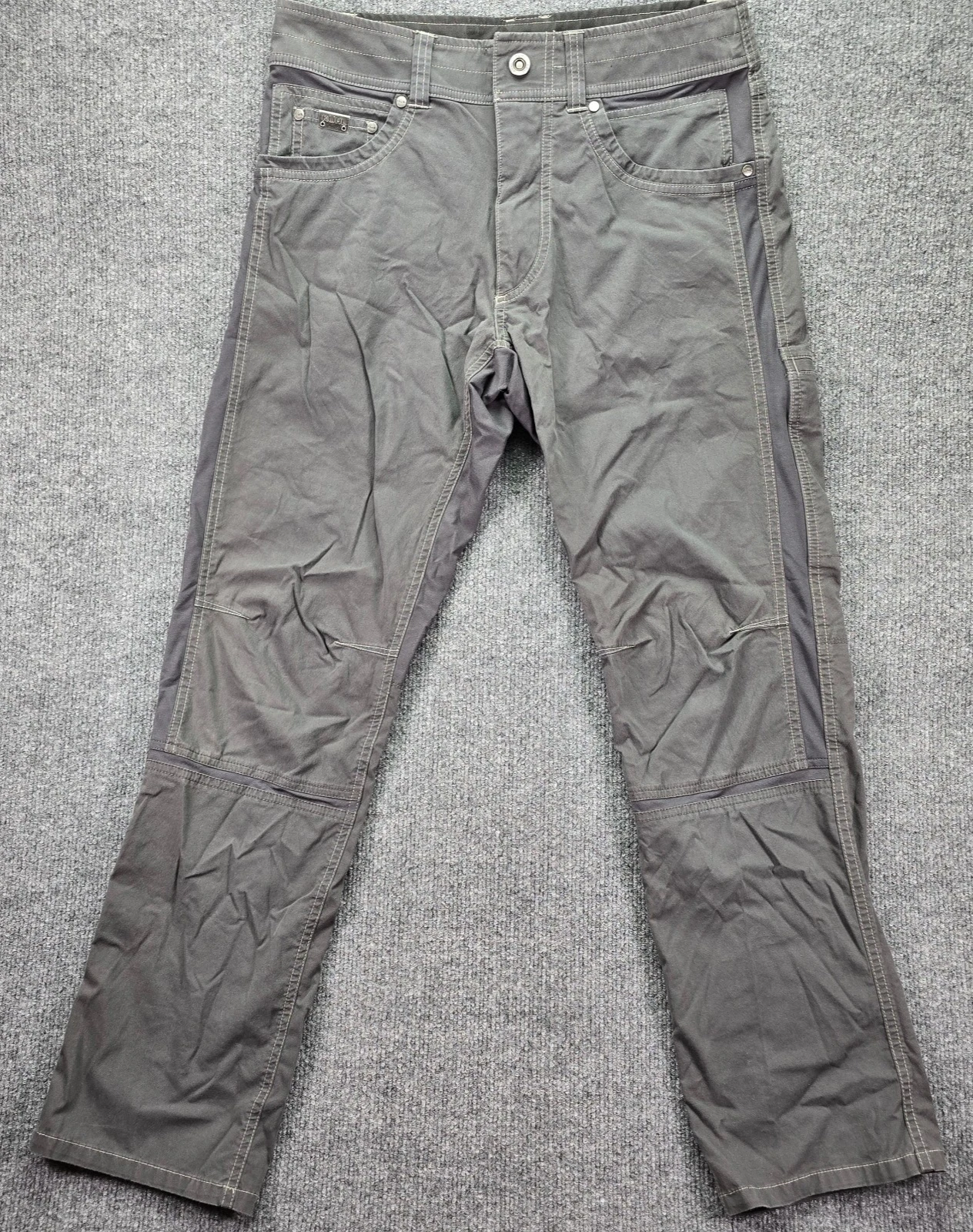 Kuhl Radikl Pants Mens 30x30 Gray Performance Stretch Hiking Outdoor 7 Pockets
