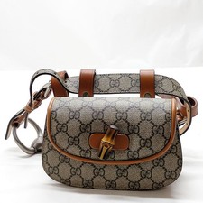 Gucci marsupio in vita bambù marrone PVC 5509106