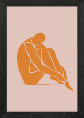 Minimalist Body Drawing 2 Framed Wall Art Poster Canvas Print Picture