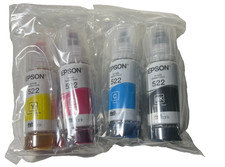 Genuine Epson 522 Ink Bottles 4 Pack ET-2720 ET-2800 ET-2803 ET-4700 Exp. 5/30