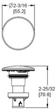 Pfister 972-098 Push and Seal Drain - Chrome