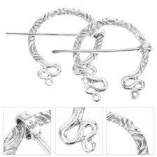 2pcs Vintage Viking Brooch Lapel: Medieval Viking Brooch - Vintage Style Shawl