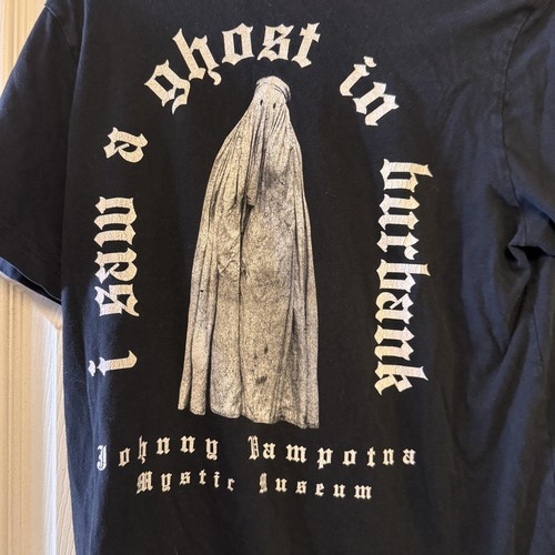 Johnny Vampotna Mystic Museum Black Graphic T-Shirt Medium