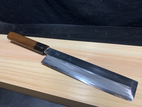 Gebrauchsfertig: Japanisches Küchenmesser - Usuba 32-17 cm - Horn - Takeaki