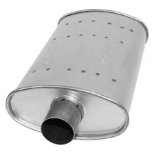 Exhaust Muffler AP Exhaust Xlerator Performance Aluminized Steel Oval Exhaust