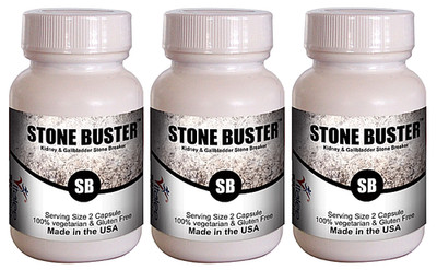 Stone Buster-Kidney/Gallbladder Relief Economy Pack Supplement (3X60 caps)