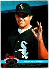 NNO Wilson Alvarez - Chicago White Sox 1991 Topps Stadium Club Members Only