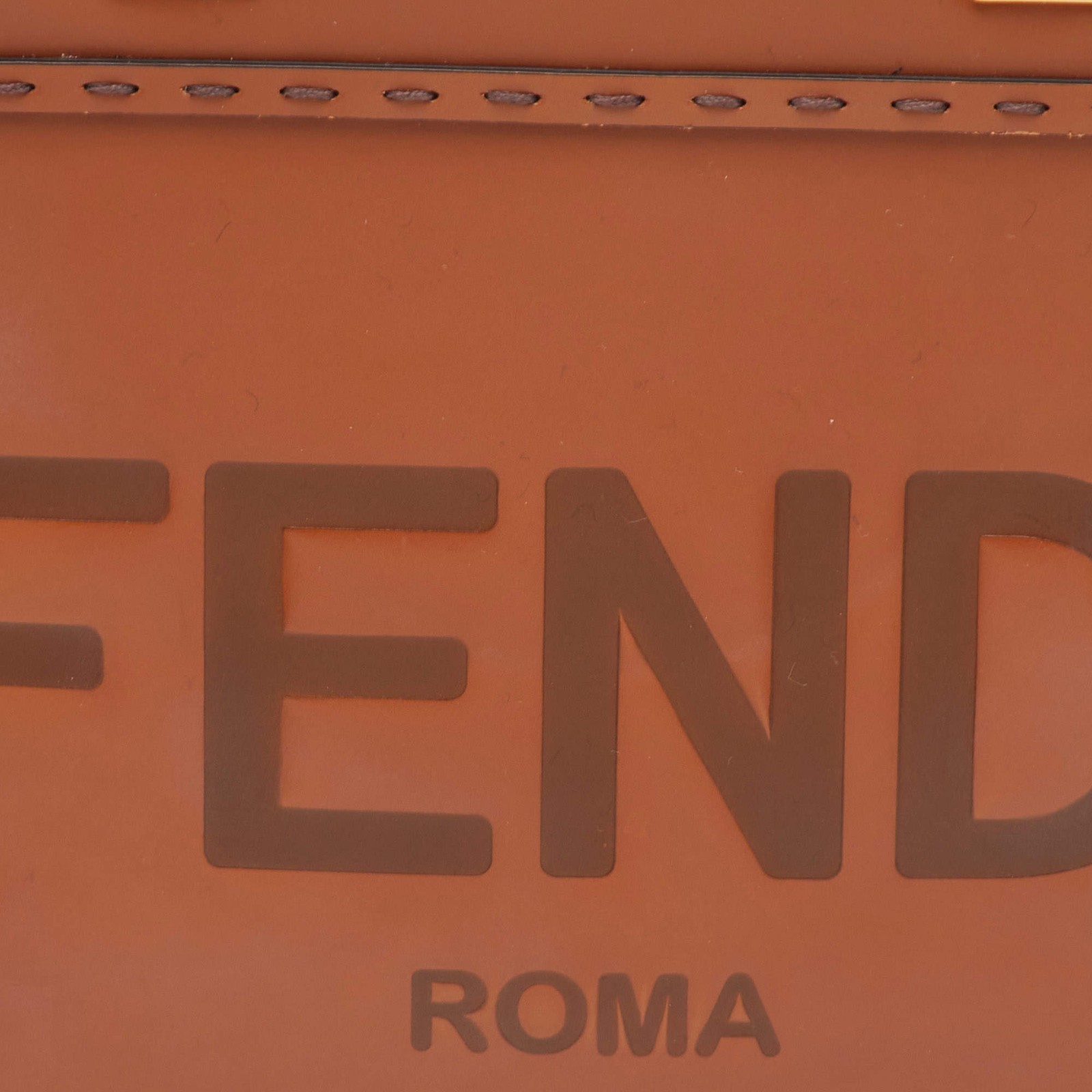 Fendi Sunshine Small Brown Leather Tote image 5