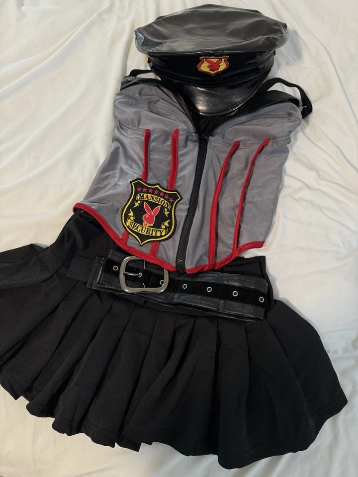 Mansion Security Guard Playboy Fancy Dress Up Halloween Sexy Adult Costume - Image 3 of 4