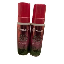 Mielle Rice Water  Aloe Vera Braid Set Foam 7.5oz Lot of 2 Alcohol Free Mousse