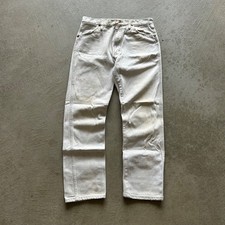Vintage 70s Wrangler Jeans Size 34x32 Blue Light Wash Denim Straight Leg Western