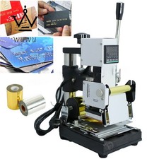 220V Hot Foil Stamping Machine PVC Gift VIP Card Embosser Bronzing Clearance