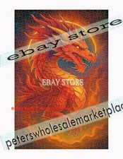 1000 piece jigsaw puzzle Dragon for Fantasy Gaming Spaces and Mythic s fire drag