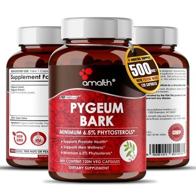 Pygeum-Rindenextrakt 500 mg Kapseln unterstützen die Gesundheit der...