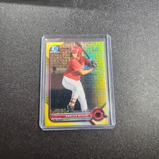 2022 Bowman - Chrome Prospects Yellow Mini-Diamond Refractor #BCP-93 Braylin...
