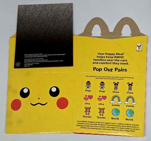Pokemon Pikachu Mcdonalds Happy Meal Box Karten Pack #2 2021 - Bild 2 von 4