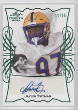 2021 Leaf Trinity Portraits Green Spectrum 11/25 Jaylen Twyman Auto 15g5