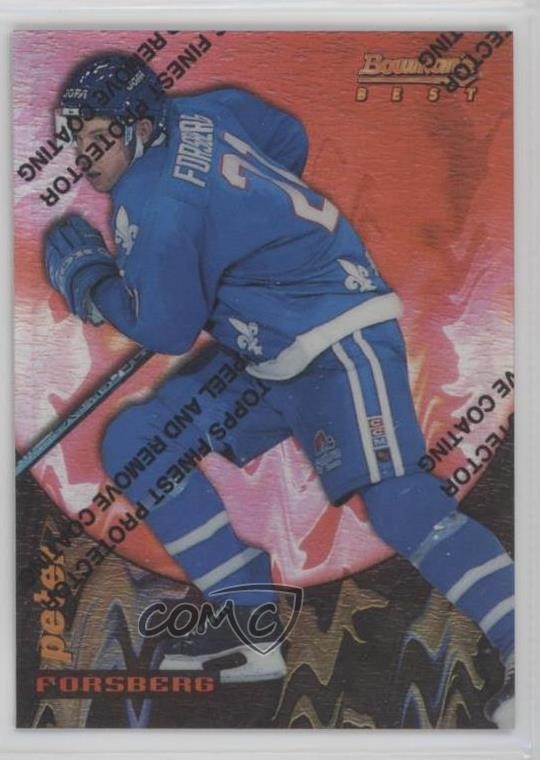 1994-95 Topps Finest Bowman's Best Rookies Refractor Peter Forsberg #12 HOF 2tb