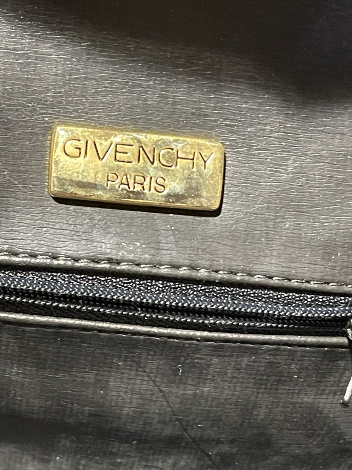 Givenchy Vintage Crossbody Purse Bag Black Foldover thumbnail 5