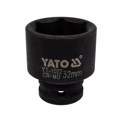 YATO YT-1022 Embout/Clé à douille 32mm 1/2" Pour Vissage Noir 6 pans - Photo 1/4