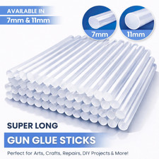 GLUE STICKS 11MM x 200MM & 300MM FOR HOT MELT GUN GENERAL PURPOSE CRAFT ADHESIVE