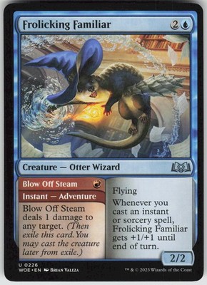 MTG Frolicking Familiar 226 Wilds of Eldraine U Normal NM
