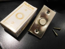 NuTone PB-6L Pushbutton Vintage Door Bell Button Gold Anodized  NEW 