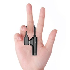 Type-C to 3.5mm Charging Listening Song Audio Converter (Black)