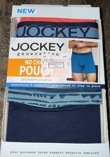Jockey Generation 3-Pair Mens Boxer Briefs Modal Blend No Chafe Pouch M