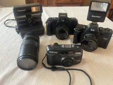 Vintage Film Camera Lot w/Lens Untested As Is
