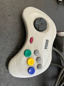 SEGA Saturn HST 3220 Console Box HST0014 Cream 2 Controller Ports Tested