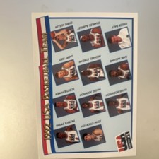 NBA Hoops 1991 1992 USA Basketball Team Card #62 Jordan Bird Barkley