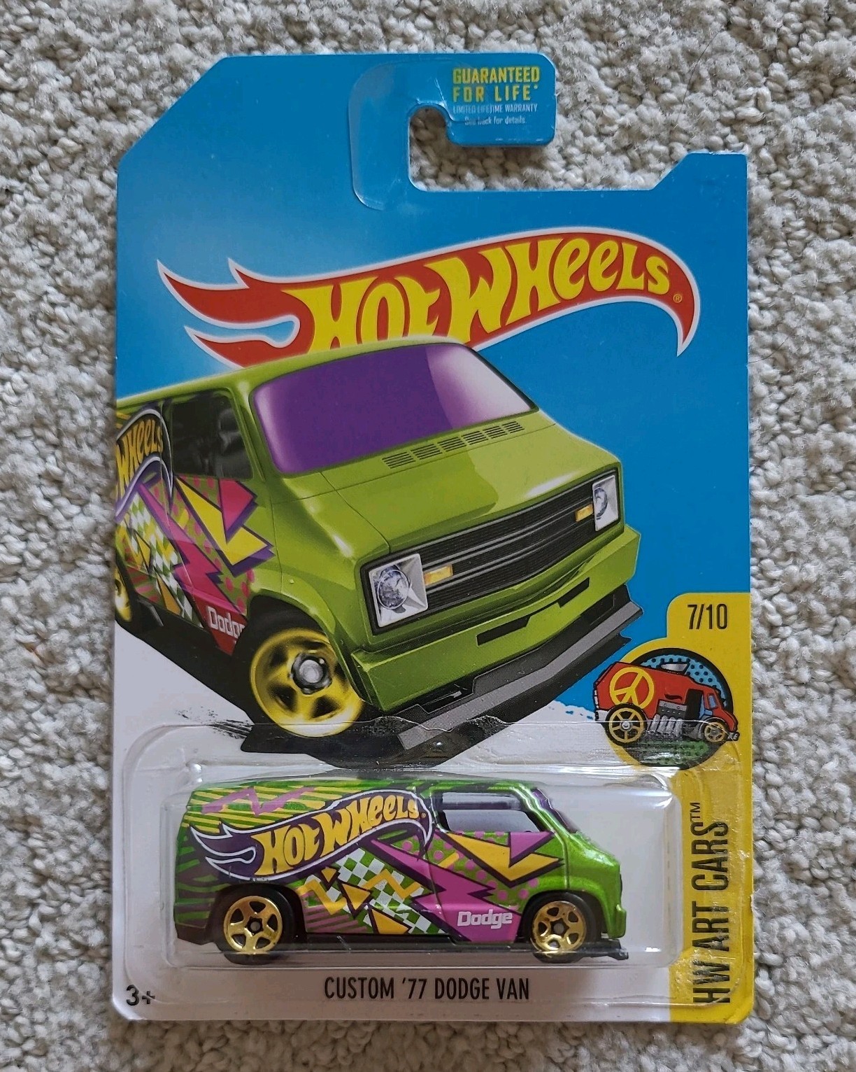 Hot Wheels Custom '77 Dodge Van KMART KDAYS Exclusive Green 2016