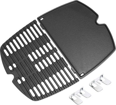 6558 Grillplatte 7644 Grillrost Gusseisen Ersatzteile für Weber Q100, Q120, 