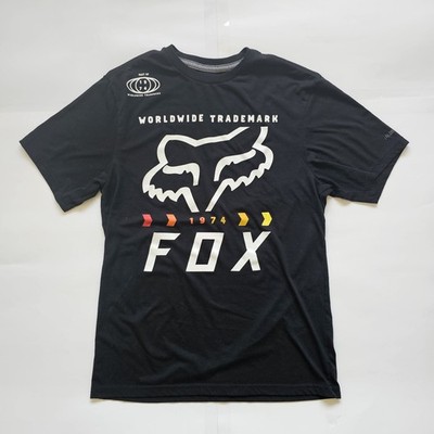 Fox Tech Racing Men's T-Shirt Sz. Medium Black Premium Fit Graphic Tee