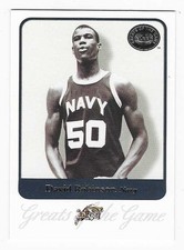 2001 Fleer Greats of the Game David Robinson Navy Midshipmen Basketball Card #20