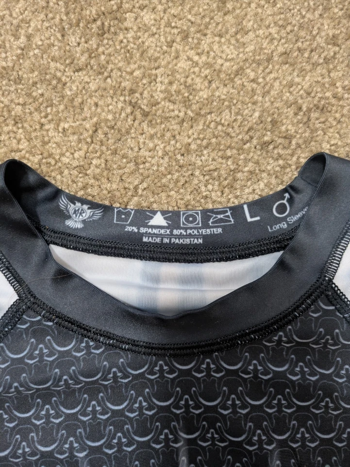 10th Planet Jiu Jitsu Rash Guard Mens Large Springfield Long Sleeve - Image 3 of 4