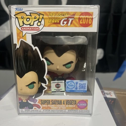 Funko Pop! Super Saiyan 4 Vegeta #2078 FLOCKED Chalice EXCLUSIVE PR Dragon Ball