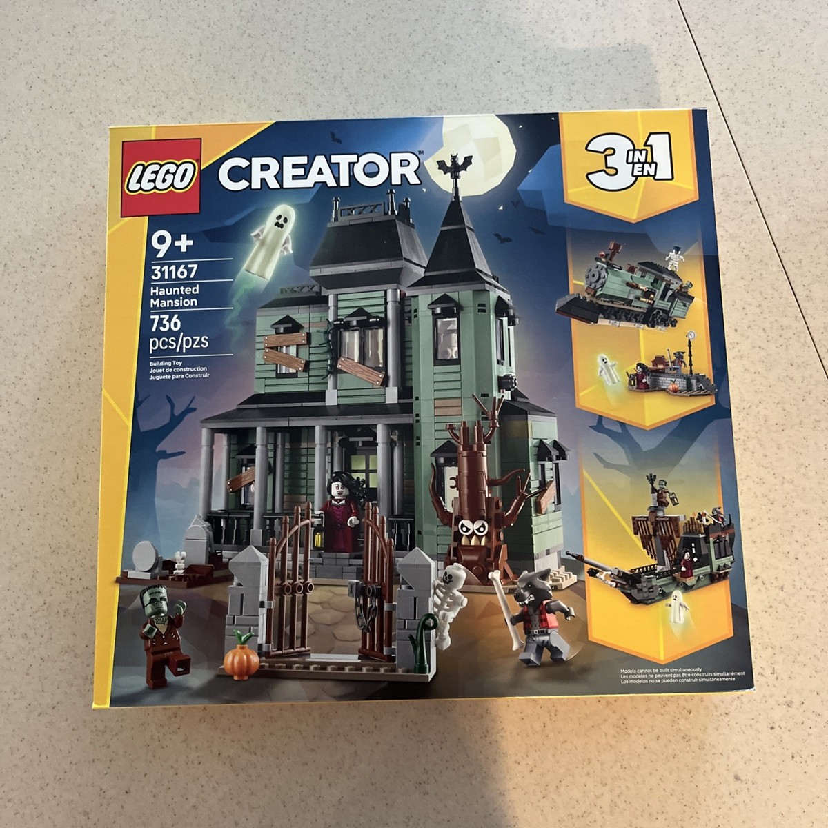 LEGO Creator 3 In 1 Haunted Mansion 31167 New Factory Sealed 9+