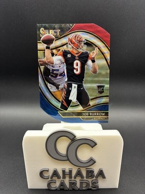 2020 Panini Select - Joe Burrow Tri-Color Field Level Prizm Die-Cut Rookie #346