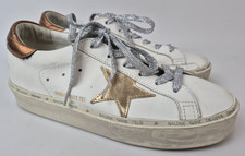 Golden Goose Women's White Gold Hi Star Platform Sneakers Size 39