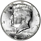 1970 D 50C BU Kennedy Half Dollar 40% Silver - Strike Thru around 10 o'clock