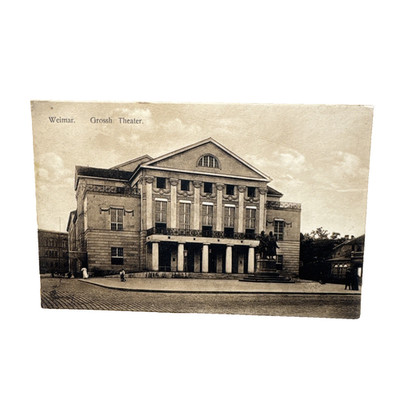 Postkarte AK Weimar Großherzogliches Theater Ungelaufen Ansichtskarte