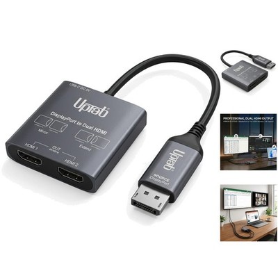 4K 60Hz DisplayPort to Dual HDMI Splitter - Enhance Your Dual Monitor Setup