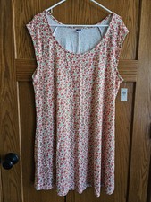 Old Navy Short Sleeve Scoop Neck Dress, XL Petite, "Red Ditsy"