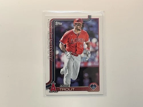 Mike Trout 2025 Topps Series 1 Card # 200 Angels