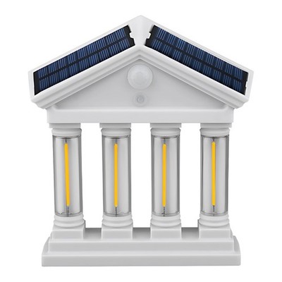 Solar Wandleuchte Dual Panel 3000K warmweiß für Garten Gehwegbeleuchtung
