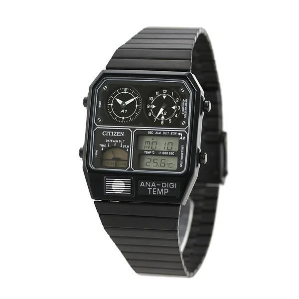 CITIZEN COLLECTION ANA-DIGI TEMP JG2105-93E Analog Digital Men's Watch Black