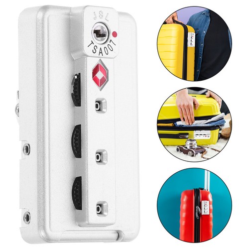 Small Customs Code Lock Practical Password Lock for Bags and Suitcases (Silver) - Picture 8 of 12